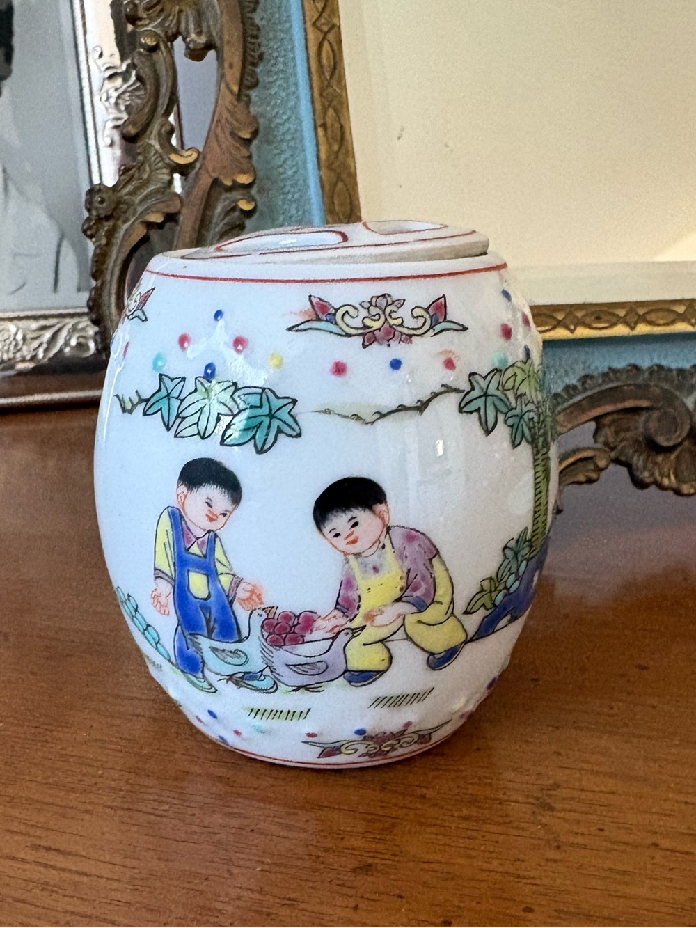 Mini Asian Cachepot / Garden Stool